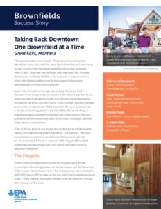 Brownfields Success Story Taking Back Downtown One Brownfield at a Time Great Falls, Montana