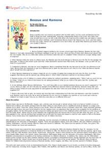 Reading Guide  Beezus and Ramona By Beverly Cleary ISBN: [removed]Introduction
