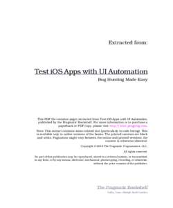 Test iOS Apps with UI Automation