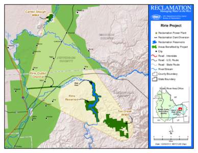 Ririe Project Location Map