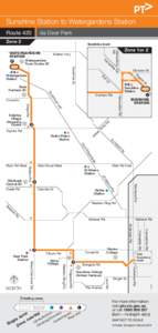 Sunshine Station to Watergardens Station via Deer Park Route 420 Zone 2