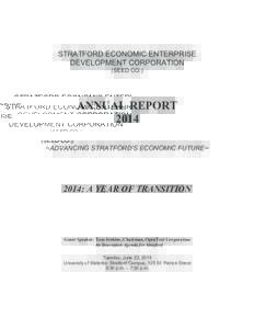 Stratford Economic Enterprise Development Corporation 2014 Annual Report