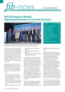 fib-news is produced as an integral part of the fib Journal Structural Concrete[removed]fib Congress, Mumbai: Improving performance of concrete structures Contents