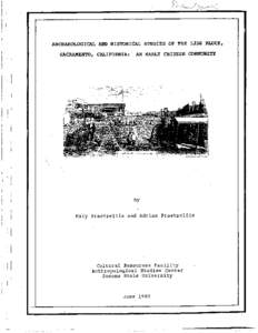 Archaeological and Historical Studies of the IJ56 Block, Sacramento, California: An Early Chinese Community