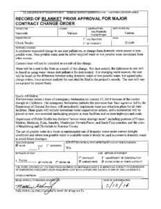 CPD 14-1 Attachment 5 FHWA Record of Blanket Prior Approval for Major Contract Change Order