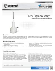 43347 and[removed]RTD Temperature Probe and Aspirated Radiation Shield Brochure