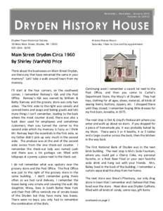 John Dryden / Southworth Library / Homestead Acts