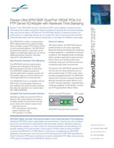 Measurement / Computing / Precision Time Protocol / Ethernet / Computer buses / PTPd / 10 Gigabit Ethernet / PCI Express / Clock synchronization / Synchronization / Telecommunications engineering / IEEE standards