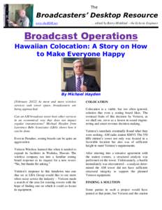 The  Broadcasters’ Desktop Resource … edited by Barry Mishkind – the Eclectic Engineer  www.theBDR.net