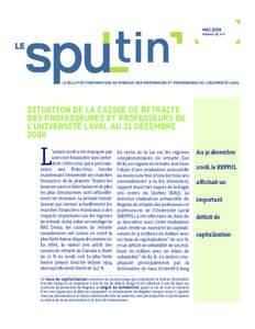 MAI 2009 Volume 20, n°3 SITUATION DE LA CAISSE DE RETRAITE DES PROFESSEURES ET PROFESSEURS DE L’UNIVERSITÉ LAVAL AU 31 DÉCEMBRE