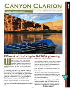 www.blm.gov/co/st/en/nca/denca/denca_rmp.html  Volume 2, Issue 3- April 2012 EIS next critical step in D-E NCA planning