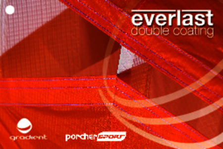 The special double-coated Skytex cloth EVERLAST was developed in co-operation with Porcher Sport and Gradient’s development team. Our target was to develop a very durable paragliding cloth that keeps its shape and sta