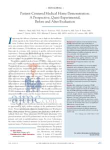 Medical home / Publicly funded health care / PCMH / Primary care physician / Medicare / Health care in the United States / Inpatient care / Methadone / Patient Centered Primary Care Collaborative / Medicine / Health / Healthcare