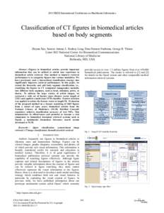 Classification of CT Figures in Biomedical Articles Based on Body Segments