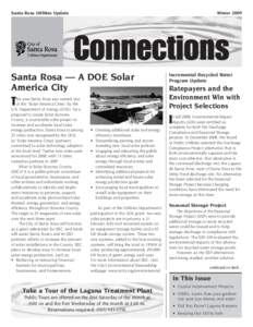 Santa Rosa Utilities Update  Winter 2009 Santa Rosa — A DOE Solar America City