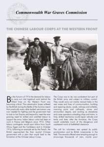 Commonwealth War Graves Commission  THE CHINESE LABOUR CORPS AT THE WESTERN FRONT B