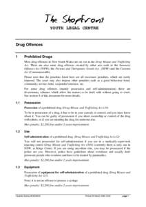 Microsoft Word - Drug Offences 004524203v18.doc