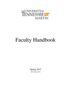 UT Martin Faculty Handbook