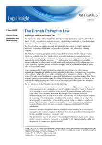 Microsoft Word - The French Petroplus Law.doc