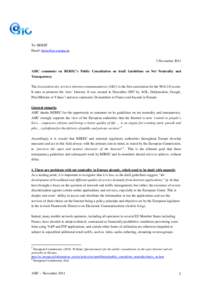 Contribution by ASIC to BEREC’s public consultation on the draft BEREC Guidelines on Net Neutrality and Transparency: Best practices and recommended approaches