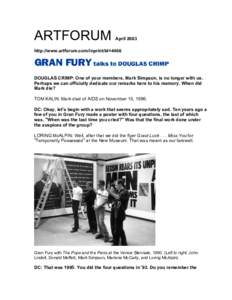 ARTFORUM  April 2003 http://www.artforum.com/inprint/id=4466