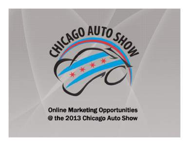 Online Marketing Opportunities @ the 2013 Chicago Auto Show Overview ChicagoAutoShow.com Visitors