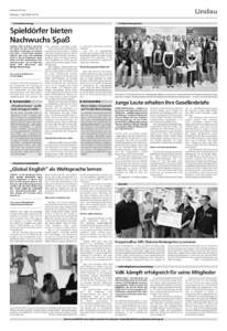 Lindau  Lindauer Zeitung Dienstag, 7. April[removed]Nr. 81  Ferienbetreuung