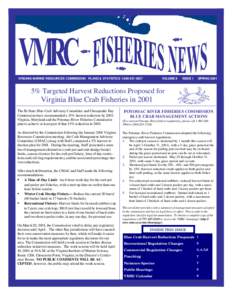 VIRGINIA MARINE RESOURCES COMMISSION PLANS & STATISTICS[removed]VOLUME 9 ISSUE 1