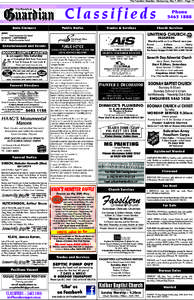 The Fassifern Guardian. Wednesday, May 7, 2014 – Page 17  Classifieds Date Claimers  Public Notice