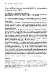 Br. J. clin. Pharmac[removed]), 26, [removed]Acute and long-term renal and metabolic effects of piretanide in
