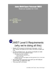 JWST Sci CAA May 2006 B.ppt