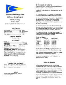 CSYC Spring Regatta Race Program 2014 Final 02JN14