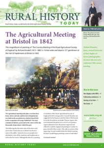 RURAL HISTORY TO DAY Rural History Today is published by the British Agricultural History Society Issue 32 | February 2017