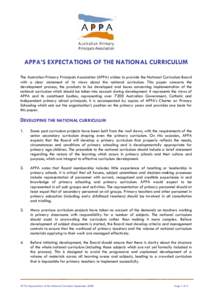 Microsoft Word - APPA Expectations of the National Curriculum  26 September 2008.rtf