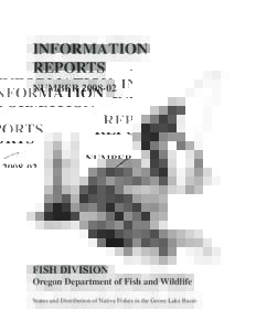 Microsoft Word - Goose Lake Fishes Report 2007 final.doc