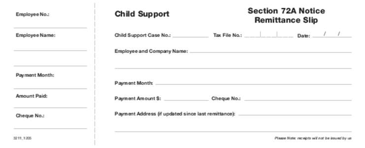 Employee No.:  Child Support Employee Name: