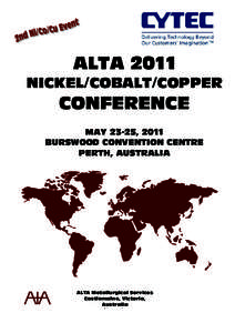 ALTA Ni-Co-Cu 2011 Proceedings