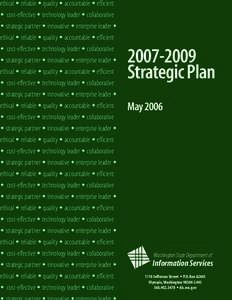 Department of information Servcies Strategic Plan[removed]