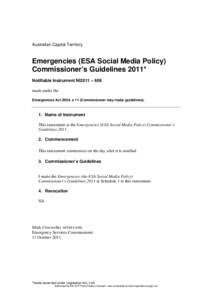 Australian Capital Territory Ambulance Service / European Space Agency / Public safety / Mark Crosweller / Emergency / Internet privacy / Security / Government / Gregor Manson / Australian Capital Territory / Canberra / Australian Capital Territory Emergency Services Agency