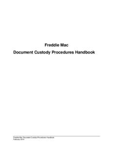 Document Custody Procedures Handbook Table of Contents