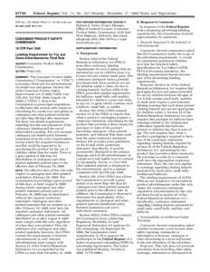 [removed]Federal Register / Vol. 73, No[removed]Monday, November 17, [removed]Rules and Regulations [FR Doc. E8–26843 Filed 11–14–08; 8:45 am]