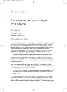 Renewal[removed][removed]:04 Page 130  Reviews A conversion on the road from the Barbican The New Few