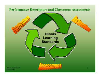 Performance Descriptors and Classroom Assessments for Science