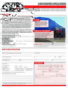 Expo Booth Application Snow Canyon Half Marathon – Expo Friday, October 31, 2014 Noon–9pm/Set-up 9am–Noon St. George Half Marathon – Expo Friday, January 16, 2015 Noon–9pm/Set-up 9am–Noon Welcome The City of 
