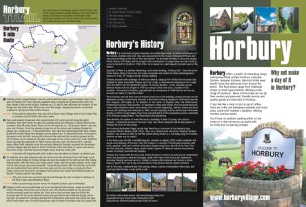 Horbur  TR AIL This guide aims to encourage greater use and enjoyment of the many footpaths around Horbury. The whole walk is