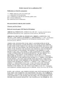 Raised beach / Year of birth missing / Dolleman Island / Bibliography of Antarctica / Physical geography / Geography / Journal of Geophysical Research