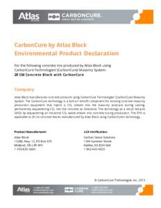 Construction / Impact assessment / Visual arts / Sustainability / Design for X / Life-cycle assessment / Environmental product declaration / Cement / Masonry / Building materials / Architecture / Concrete