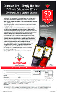 Canada / S&P/TSX 60 Index / S&P/TSX Composite Index / Tire / Alfred J. Billes / JumpStart / J. William Billes / Cheque / Jump start / Canadian Tire / Economy of Canada / Canadian Business Hall of Fame