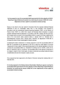 Generally Accepted Accounting Principles / Inflation / Financial regulation / International Financial Reporting Standards / Retained earnings / Hyperinflation / Alro / Constant purchasing power accounting / Economics / Business / Finance