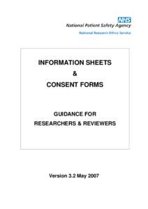 GUIDELINES FOR RESEARCHERS